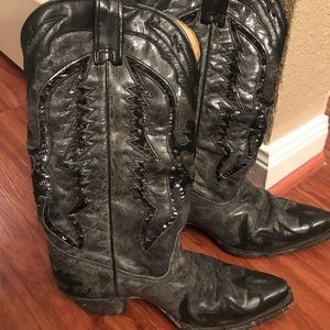 Corral black sequin cowboy boots